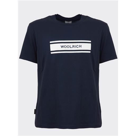 Woolrich t-shirt logo Woolrich blu / m