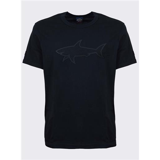 Paul & Shark t-shirt Paul & Shark logo in rilievo nero / s