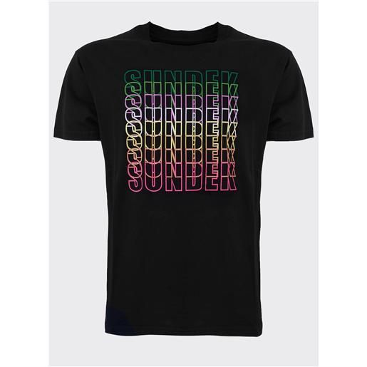 Sundek t-shirt rainbow Sundek nero / s