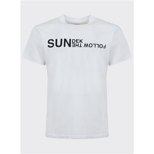Sundek t-shirt Sundek girocollo bianco / s