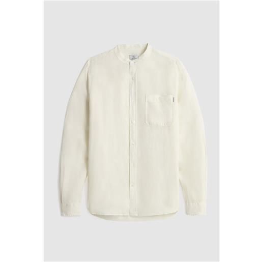 Woolrich camicia in lino Woolrich bianco / s
