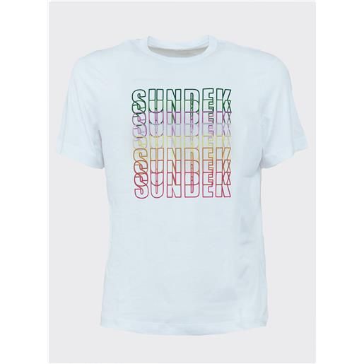 Sundek t-shirt rainbow Sundek bianco / xs