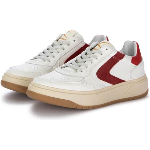 Valsport | sneakers hype classic nappa bianco rosso