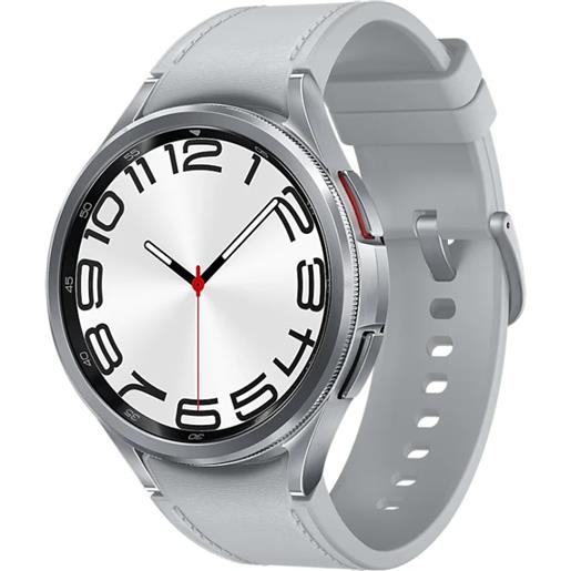 Samsung galaxy watch6 classic sm-r960nzsadbt smartwatch e orologio sportivo 3,81 cm (1.5) oled 47 mm digitale 480 x pixel touch screen argento wi-fi gps (satellitare) [sm-r960nzsadbt]