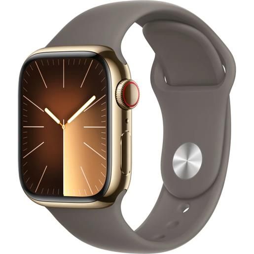 Apple smartwatch Apple watch series 9 41 mm digitale 352 x 430 pixel touch screen 4g oro wi-fi gps (satellitare) [mrj53qf/a]