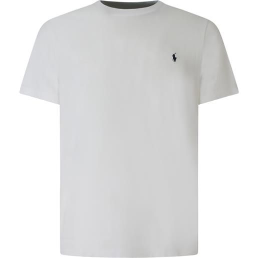 POLO RALPH LAUREN t-shirt bianca con mini logo per uomo