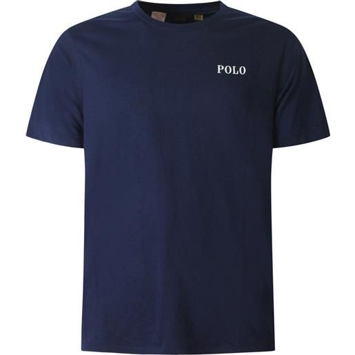 POLO RALPH LAUREN t-shirt blu con mini logo per uomo