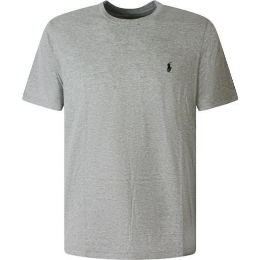 POLO RALPH LAUREN t-shirt grigia con mini logo per uomo