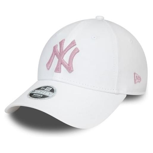 New Era 9forty - berretto da donna in metallo york yankees, colore: bianco, bianco, taglia unica