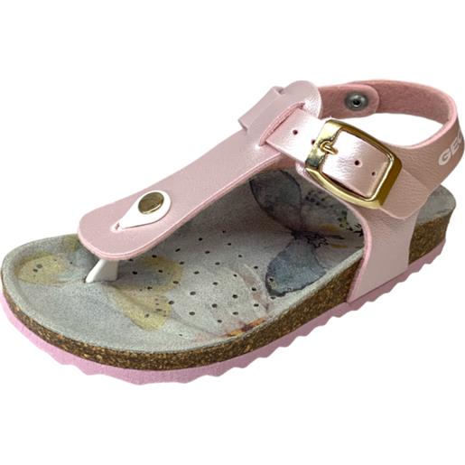 Sandalo bimba infradito metallic pink - geox