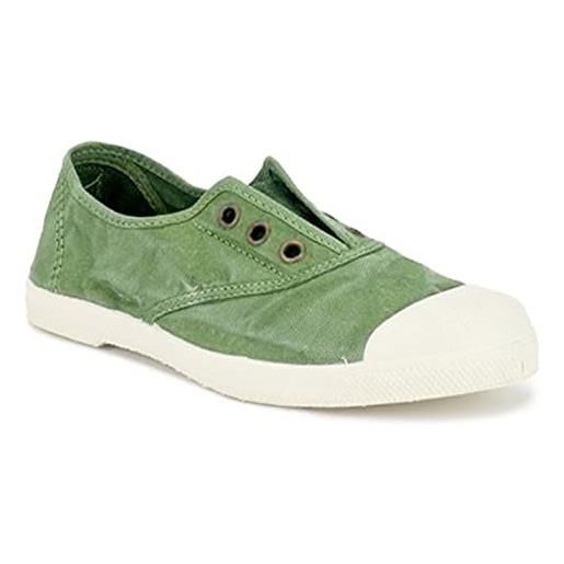 Natural World - 470e - modello vegano - scarpa in tessuto con gomma sulla punta 34/green