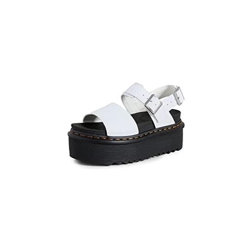 Dr. Martens single strap sandal, sandali donna, white hydro, 39 eu