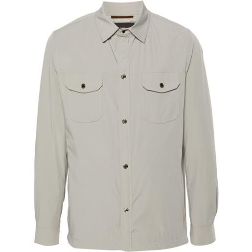 Moorer giacca-camicia atlas-kn - grigio