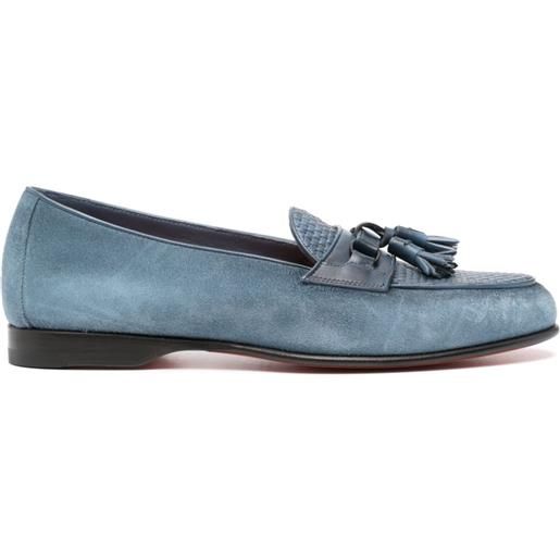 Santoni mocassini andrea - blu