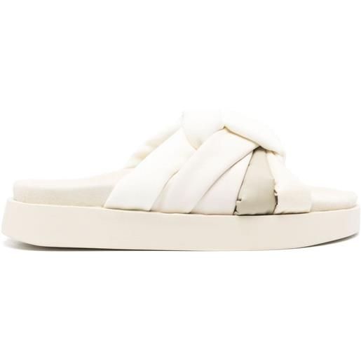 Inuikii sandali slides butterfly knot - bianco