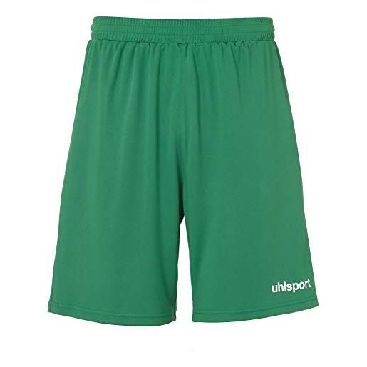 uhlsport - pantaloncini da uomo center basic, senza slip interni, uomo, 100334229, grün/weiß, l