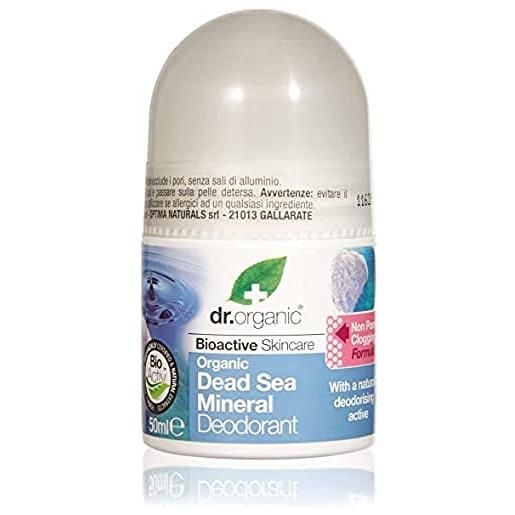 Dr Organic do desodorante minerales del mar muerto 50ml. 