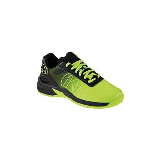 Kempa attack 2.0 junior - scarpe da ginnastica per il tempo libero, leggere, traspiranti, colore giallo fluo/nero, 36 eu, giallo fluo nero, 36 eu