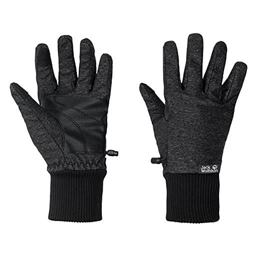 Jack Wolfskin winter travel handschuhe, guanti da donna, nero, xs