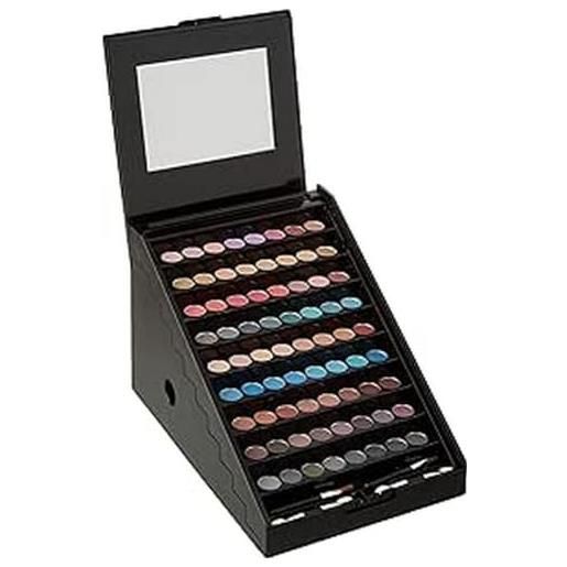 Gloss! palette trucco per donna | 30 pezzi: fard, ombretto, rossetto | custodia | organizer | idea regalo beauty | pyramid by
