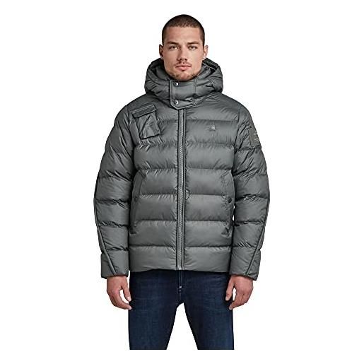 G-STAR RAW g-whistler padded hooded jacket, giacca uomo, verde scuro (lt hunter d20100-d199-8165), xl