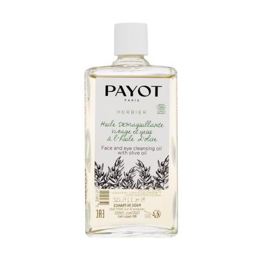 PAYOT herbier face and eye cleansing oil olio detergente ed esfoliante per viso e occhi 95 ml per donna