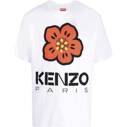 Kenzo t-shirt in cotone con stampa floreale