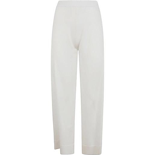 Liviana Conti pantaloni bianchi in viscosa