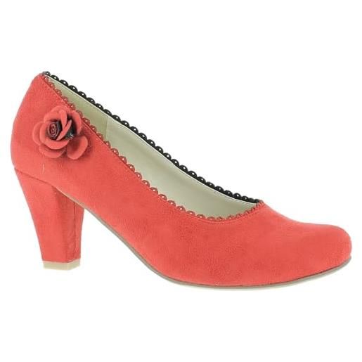 Hirschkogel 3004514, scarpe décolleté donna, rosso rosso 021, 38 eu