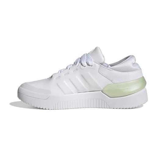 adidas court funk, shoes-low (non football) donna, ftwr white/ftwr white/silver met, 38 2/3 eu