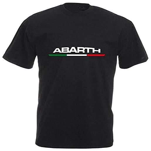 GWQ zest abarth 4579 - maglietta da uomo a maniche corte abarth car enthusiast_4579 x-small, nero , l