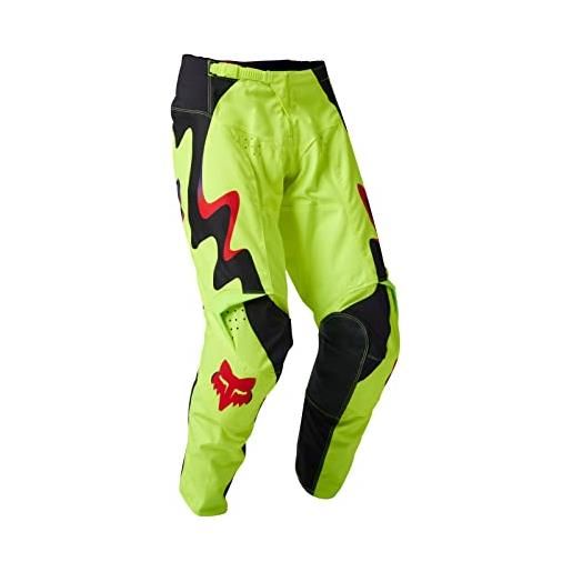 Fox Racing pantaloni da uomo 180 kozmik, giallo fluorescente, 48 it