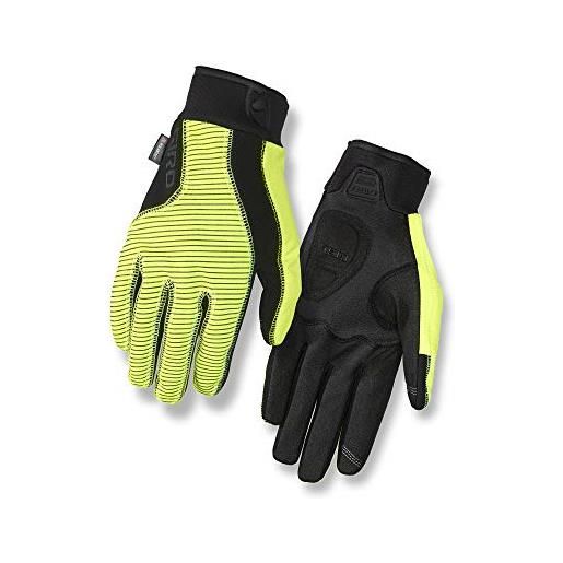 Giro gloves blaze 2.0-guanti invernali unisex-adulto, giallo acceso/nero m, xxl
