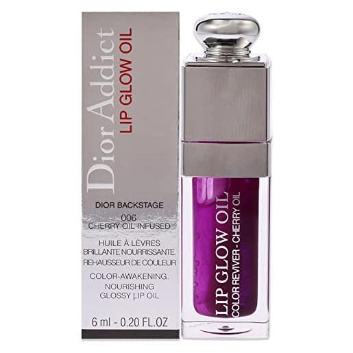 Dior christian Dior addict lip glow oil olio labbra brillante 006 berry, 6 ml