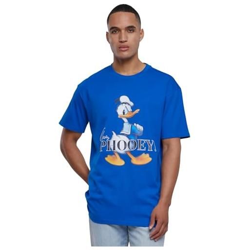 Mister Tee mt2854 disney 100 donald phooey-maglietta oversize t-shirt, blu cobalto, xxxl unisex-adulto