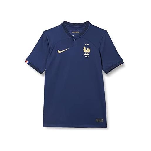 Nike fff dri fit stadium home maglia midnight navy/metallic gold s