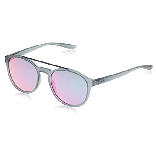 Nike injected sunglasses matte cool grey/teal mirror