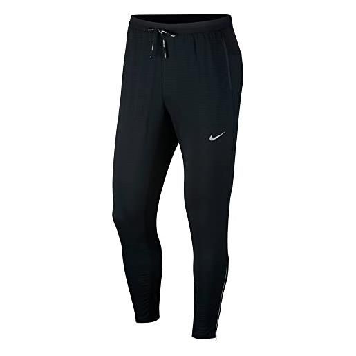 Nike m nk phnm elite knit pant, pantaloni sportivi uomo, black/black/(reflective silv), m-t