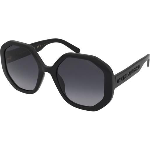 Marc Jacobs marc 659/s 807/9o | occhiali da sole graduati o non graduati | prova online | plastica | tondi | nero | adrialenti