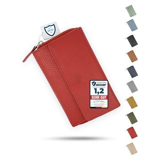 Portafoglio Donna Vera Pelle Grande Capacità Portafoglio Donna In Vera Pelle AprinCtempsD - Portacarte Capiente Con Cerniera Portafoglio Cerniera Pelle - Foto 14