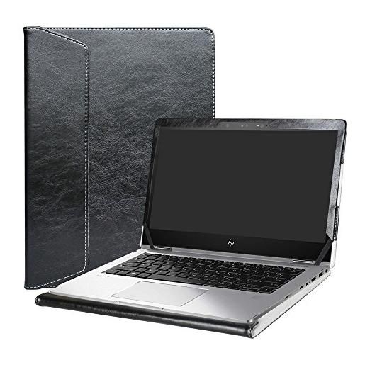 Alapmk specialmente progettato pu custodia protettiva in pelle per 13.3 hp elite. Book x360 1030 g2 notebook, nero