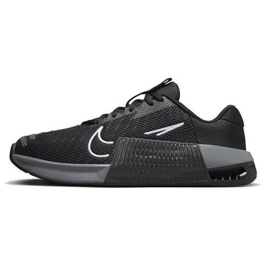 Nike w metcon 9, sneaker donna, black/white-anthracite-smoke grey, 41 eu