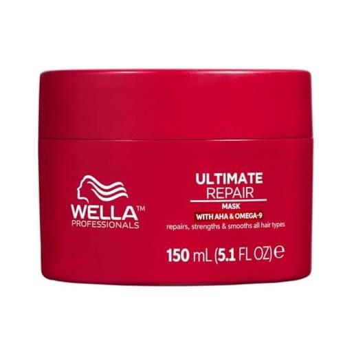 Wella Professionals ultimate repair - maschera per capelli profonda - cura dei capelli rotti con aha e omega 9 - cura dei capelli per capelli danneggiati - 150 ml