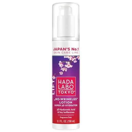 Hada Labo Tokyo lift no-wrinkles, siero per il viso con acido ialuronico