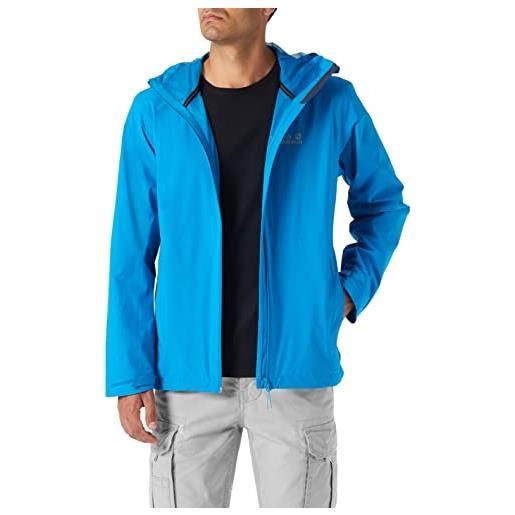 Jack Wolfskin pack & go shell m giacca, blue pacific, m uomo