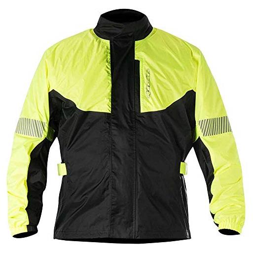 Alpinestars hurricane rain jacket, giacca impermeabile antipioggia moto, giallo fluo/nero, xs