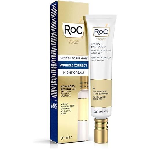 Roc retinol correxion wrinkle correct crema viso notte intensiva 30ml Roc