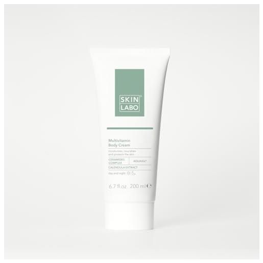 SKIN LABO skin. Labo - crema corpo multivitaminica, idrata, nutre e protegge la pelle, con complesso di ceramidi e estratto di calendula - 200 ml