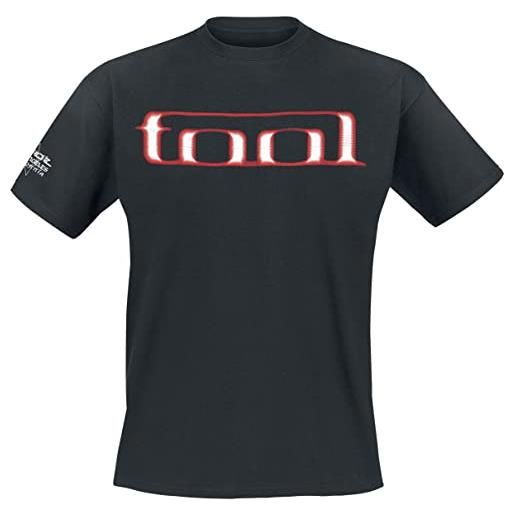 Tool grid skull uomo t-shirt nero m 100% cotone regular