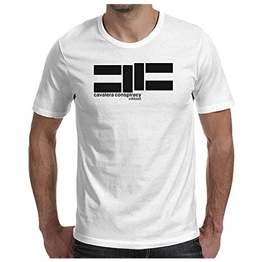 GWQ one side cavalera conspiracy - maglietta da uomo per adulti, bianco, xl